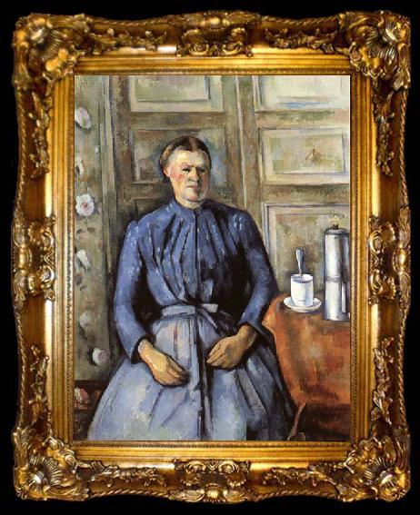 framed  Paul Cezanne La Femme a la cafetiere, ta009-2